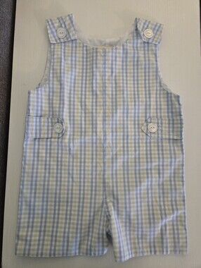 The Beaufort Bonnet Company Gingham JonJon Short Romper